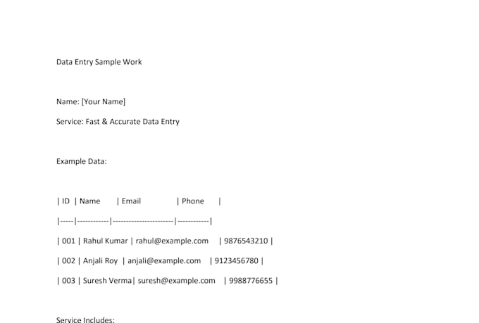 do fast data entry and form filling work professionally